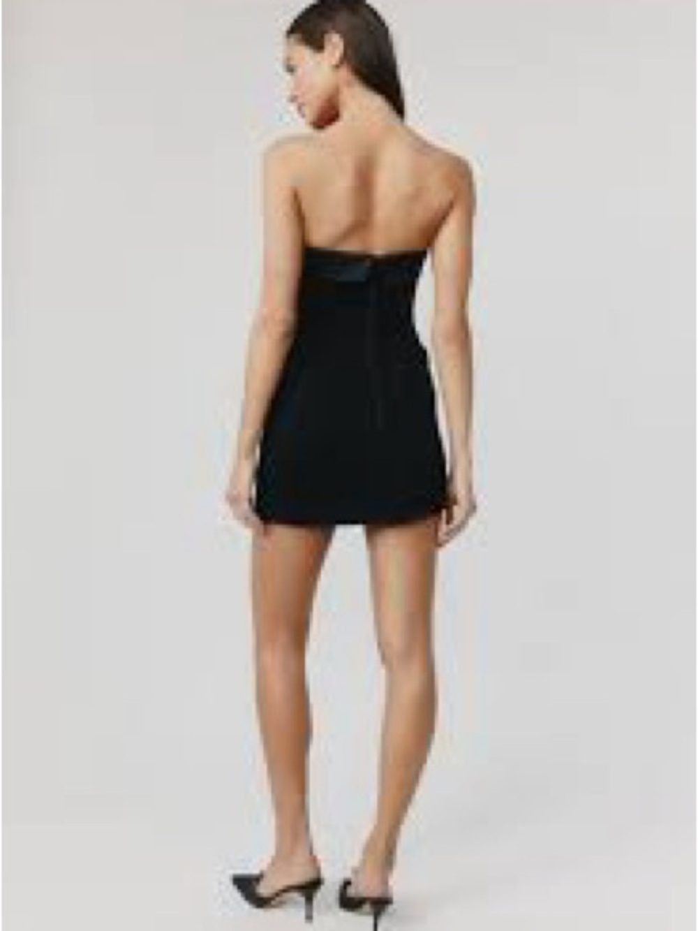 With Jean Black Strapless Mini Dress - Picture 3 of 6